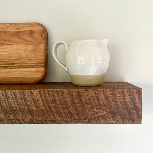 Set of Two Modern Rustic Floating Shelves 5" Deep by 3" Tall
