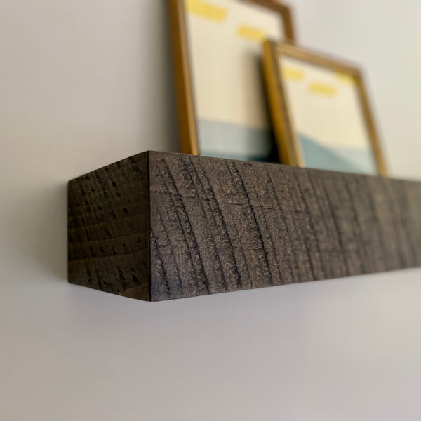 Set of Two Modern Rustic Floating Shelves 5" Deep by 3" Tall