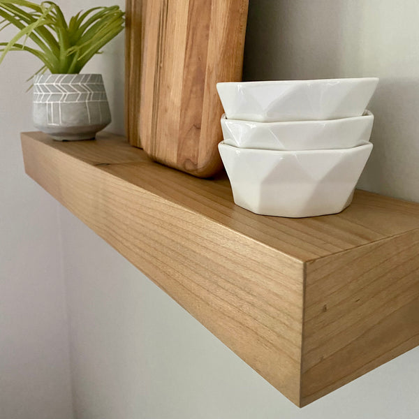 Contemporary Rustic Floating Shelves 5" Deep by 3" Tall