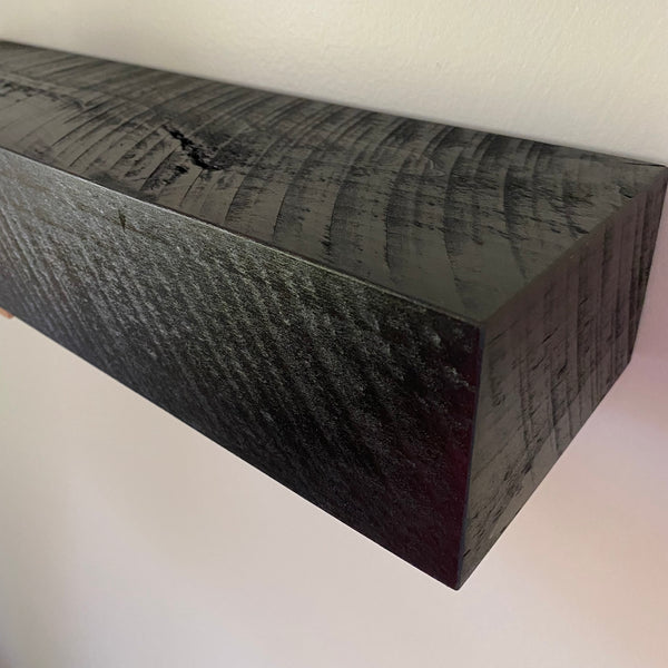 Modern Rustic Deep Floating Shelves 8" Deep by 3" tall