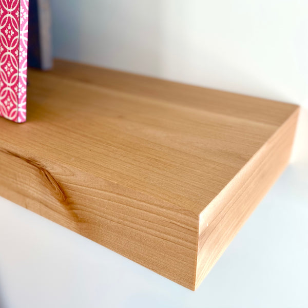 Contemporary Rustic Deep Floating Shelves 10" Deep by 3" tall