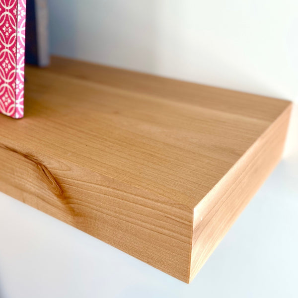 Contemporary Rustic Deep Floating Shelves 8" Deep by 3" tall