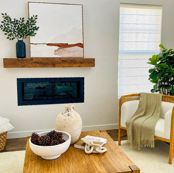 Modern Rustic Mantel 7"Deep by 6"Tall