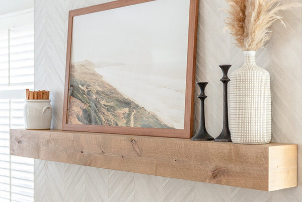 Modern Rustic Mantel 7"Deep by 6"Tall