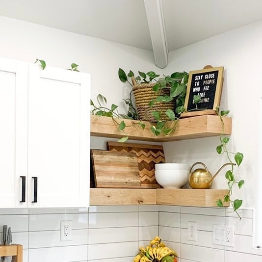 Kitchen Floating Shelves, Rustic Shelving, FREE SHIPPING, Wood Shelves,  Rustic / Farmhouse , ANY Finish / Dimension 