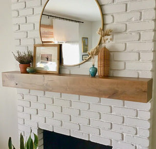 Contemporary Rustic Mantel 7"Deep by 6"Tall