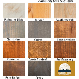 Contemporary Rustic Stain Color Samples