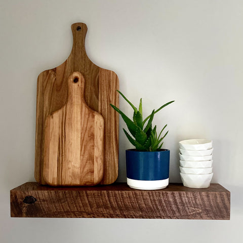 Modern Rustic Floating Shelves 5" Deep by 3" Tall