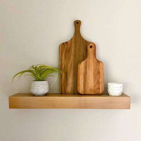 Contemporary Rustic Floating Shelves 5" Deep by 3" Tall